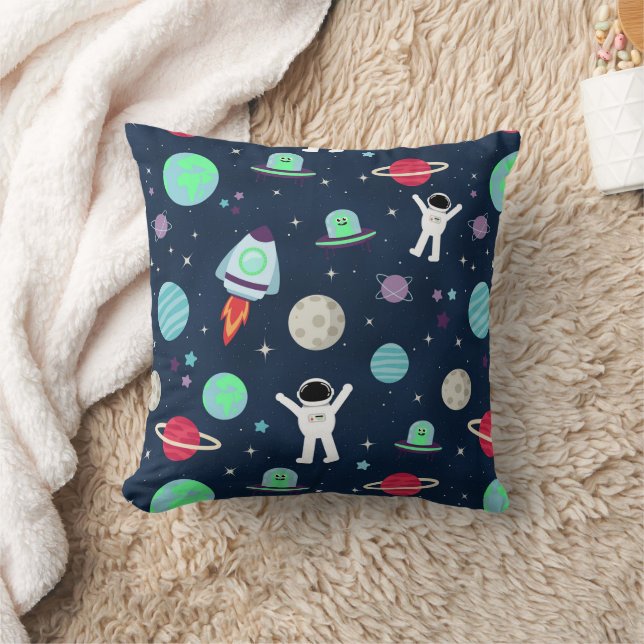 Almofada ilustração de padrão espacial (Cobertor)