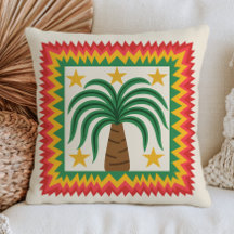 Ilustração de Palmeira Tropical Retro Pop Art