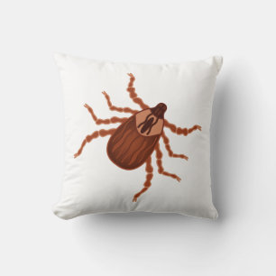 Almofada Ilustração de Tick Realista Rastreada