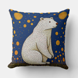 Almofada Ilustração de Urso Polar