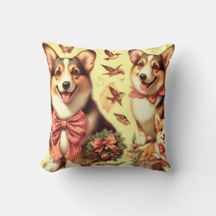 Almofada Ilustração do Cardião de Corgi Galês