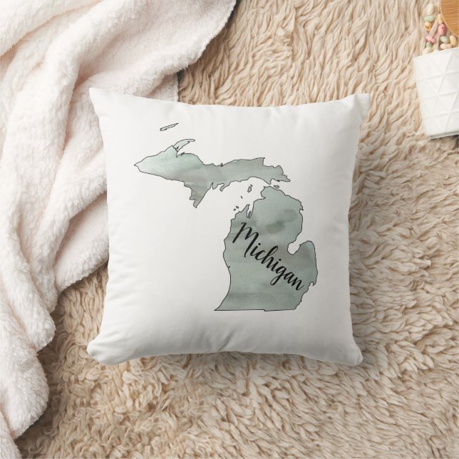 Almofada Ilustração do Estado de Michigan (Cobertor)