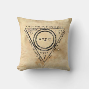 Almofada Ilustração do Livro de Doze Chaves Alquimia Mediev