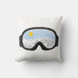 Almofada Ilustração do Modo Montanha Ski Goggles