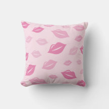 Ilustração do padrão de lábios rosa-giro moderno