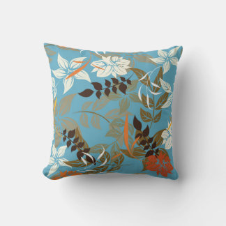 Almofada Ilustração do padrão floral: Vintage sem costura