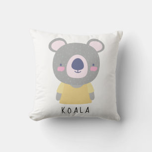 Almofada Ilustração do Urso Koala Bonita - Personalizáve
