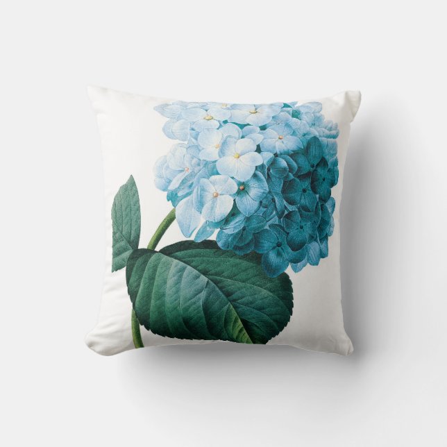 Almofada Ilustração dobro Redoute da flor do Hydrangea (Frente)