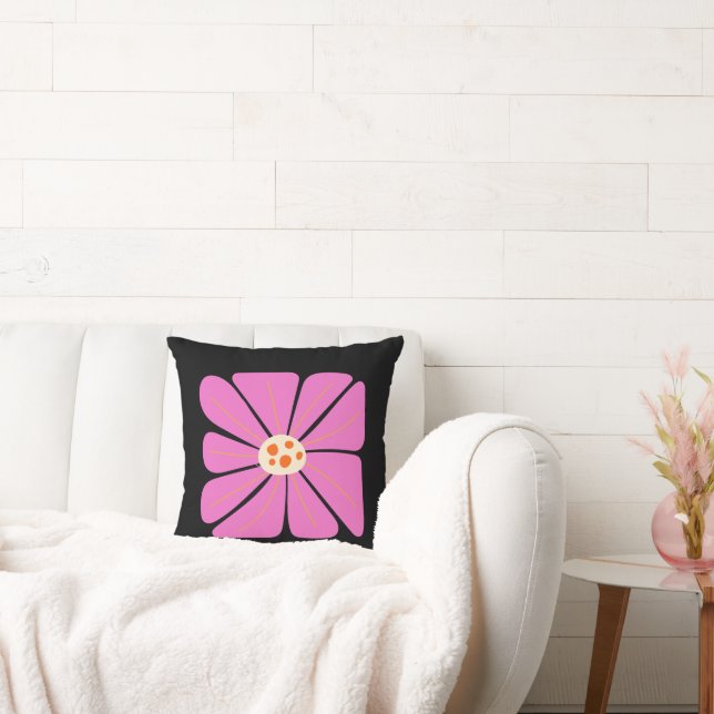 Almofada Ilustração Floral Arte (Sofá)