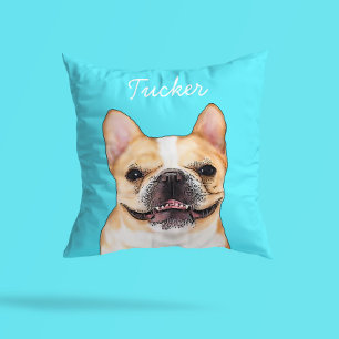 Almofada Ilustração Moderna de Bulldog Francês Adicionar
