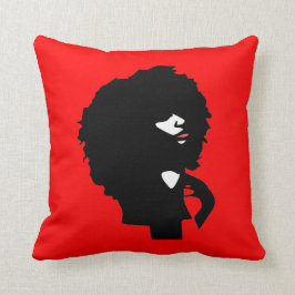 Almofada Ilustração natural chique do cabelo do Afro