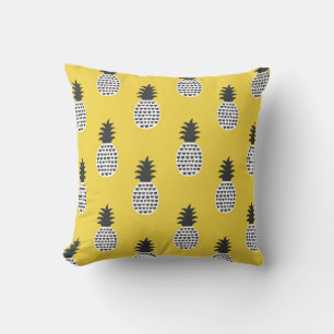 Almofada Ilustração sem costura do Vintage Pineapple