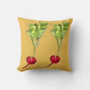 Almofada Ilustração vegetal da arte do watercolour do