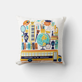 Almofada Ilustrações Escolares travesseiros decorativos de