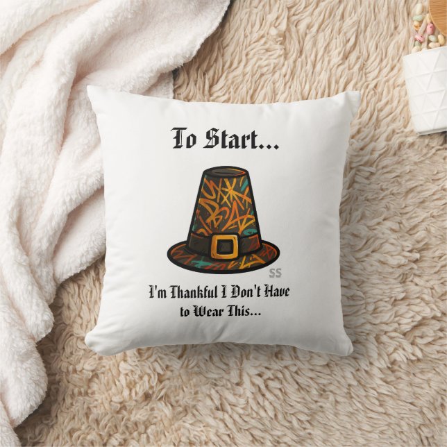 Almofada I'm Thankful/GPH (Cobertor)