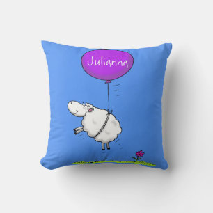 Almofada Imagem de humor de desenho animado de balão de ove