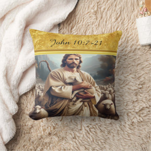 Almofada Imagem de Pastor Compaixão John 10:7