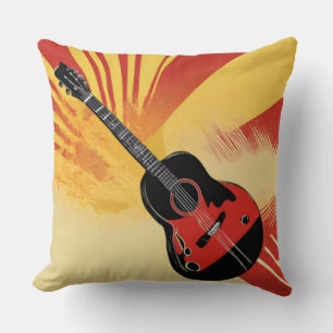 Almofada Imagem de Pintura em Violão de pop