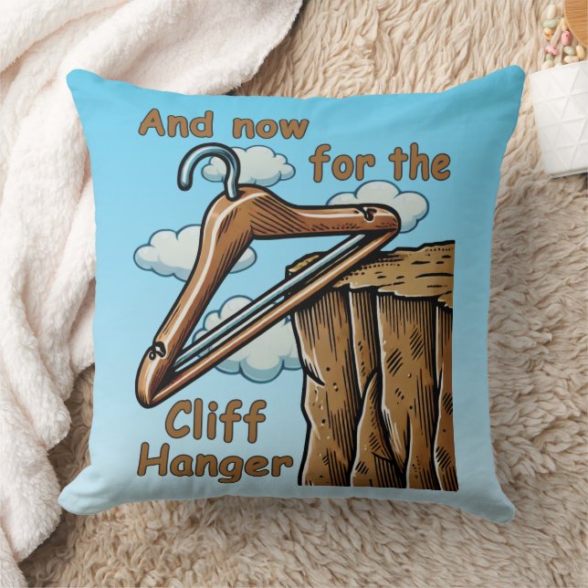 Almofada Imagem divertida de Cliff Hanger com Reprodução de (Cobertor)