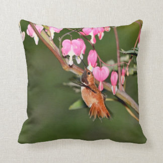 Almofada Imagem do colibri e das flores
