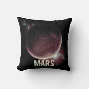 Almofada Imagem espacial 3d do planeta vermelho Mars
