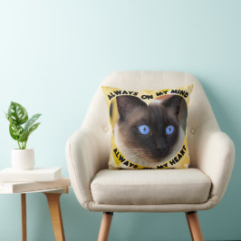 Almofada Imagem Personalizada Coração Amarelo Padrão Coraçã