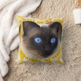 Almofada Imagem Personalizada Coração Amarelo Padrão Coraçã