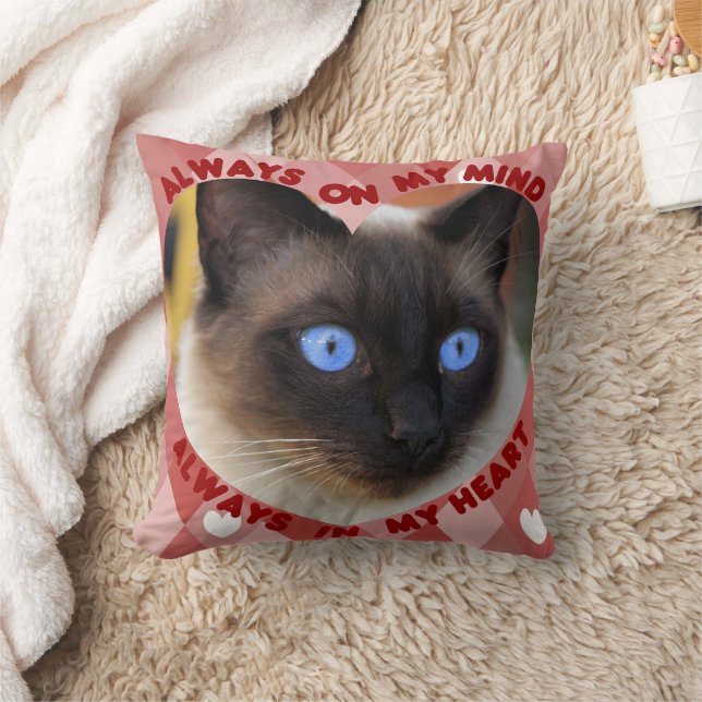 Almofada Imagem Personalizada Padrão Coração Vermelho Coraç (Cobertor)