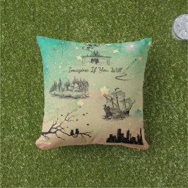 Almofada "Imagine se" Almoço de Travesseiro ao ar livre