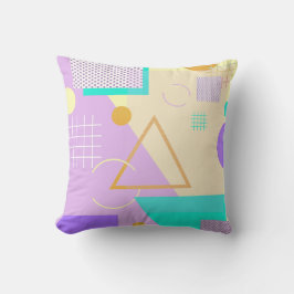 Almofada Impressão amarelo geométrico