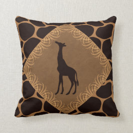 Almofada Impressão animal com girafa