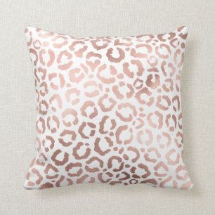 Almofada Impressão Animal Leopard Cheetah, Rosa Chic