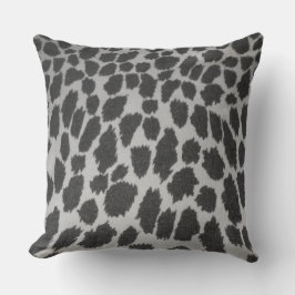 Almofada Impressão Animal Leopardo Preto e Branco