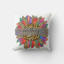 Impressão arco-íris e leopardo personalizada