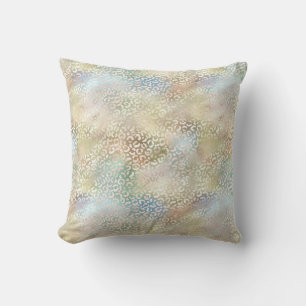 Almofada Impressão Azul Azul Azul Dourado Verde Leopardo