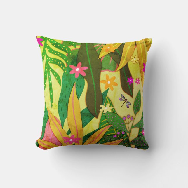 Almofada Impressão botânica #12 1974 (Frente)