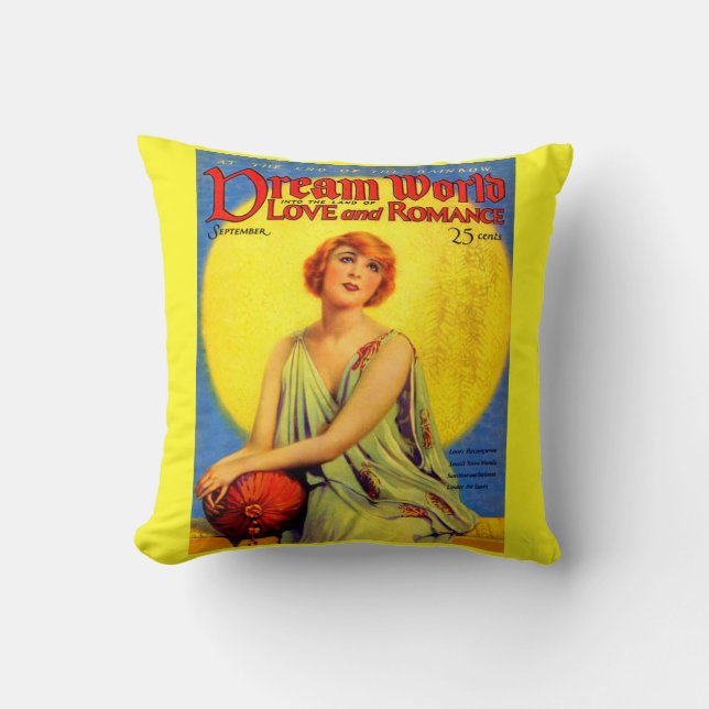 Almofada impressão da cobrir da revista 1920 Dream World (Frente)