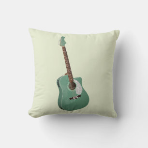 Almofada Impressão de arte de guitarra