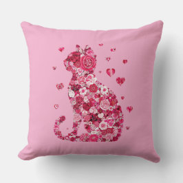 Almofada Impressão de Canvas de de Silhouette ArtFaux de C