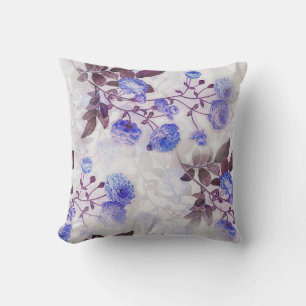 Almofada Impressão de Flor Roxo bonito