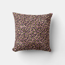Impressão de leopardo rosa e dourado