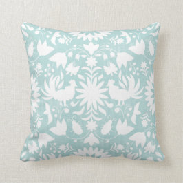 Almofada Impressão de Otomi, Aqua & travesseiro decorativo