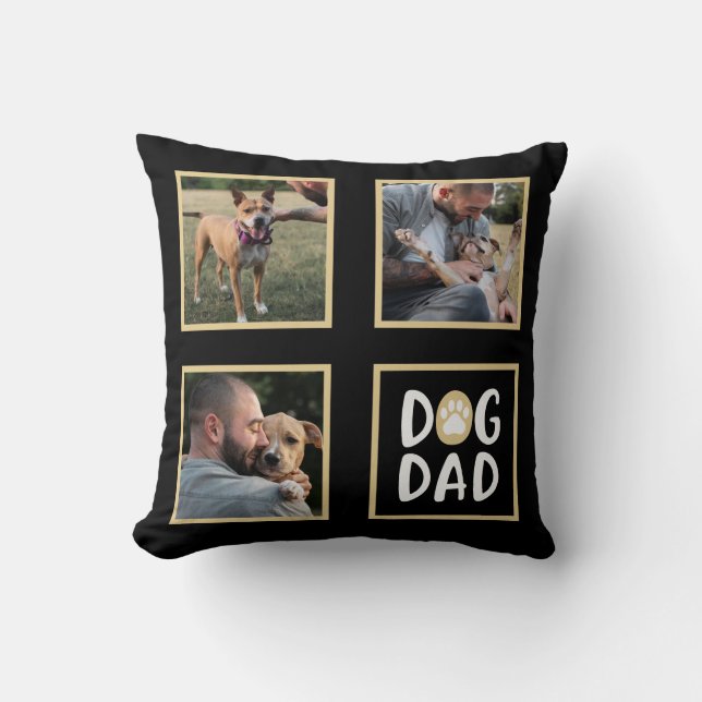 Almofada Impressão de Pai de Colagem de Fotos (Frente)
