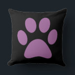 Almofada Impressão de Paw<br><div class="desc">Design de impressão de plataforma divertida para amantes de os animais!</div>