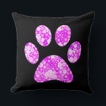 Almofada Impressão de Paw<br><div class="desc">Design de impressão de plataforma divertida para amantes de os animais!</div>