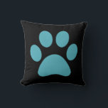 Almofada Impressão de Paw<br><div class="desc">Design de impressão de plataforma divertida para amantes de os animais!</div>