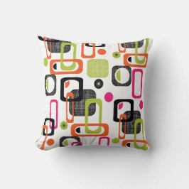 Almofada Impressão de Tecido Geométrico Colorido Frio-Brilh