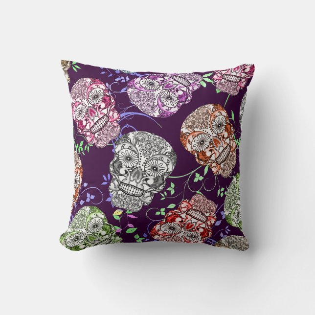 Almofada Impressão de Tecidos de Ornamentado brilhante (Frente)