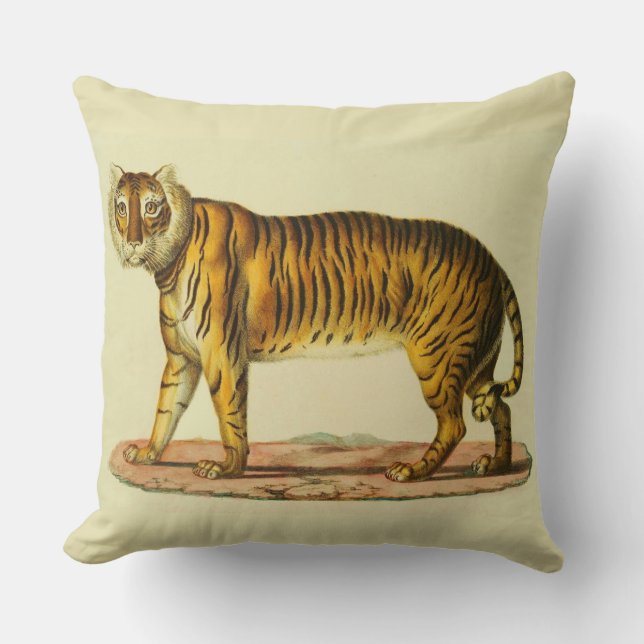 Almofada impressão de tigre 1824 (Frente)