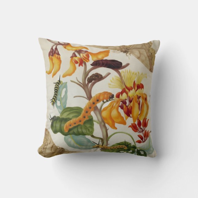 Almofada Impressão de traça vibrante (Frente)